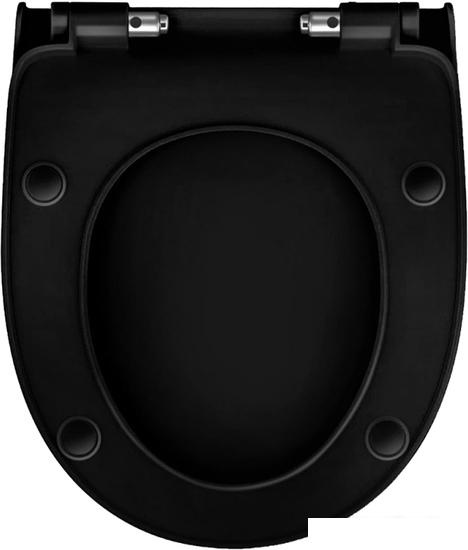 Сиденье для унитаза Berges Wasserhaus Real Slim Black SO 010403