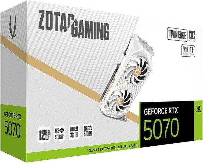 Видеокарты ZOTAC Gaming GeForce RTX 5070 Twin Edge OC White Edition ZT-B50700Q-10P