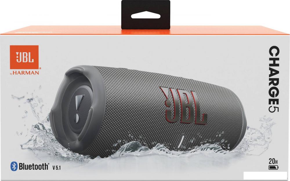 Беспроводная колонка JBL Charge 5 (серый)