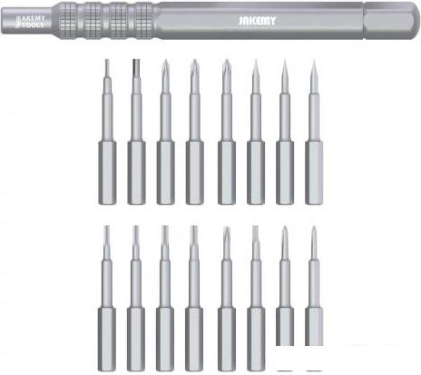 Набор отвертка с битами Jakemy JM-8171 (17 предметов)