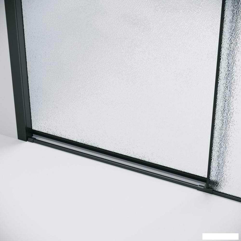 Душевая дверь Grossman Style 130x195 100.K33.05.130.21.02 (черный матовый/стекло шиншилла)
