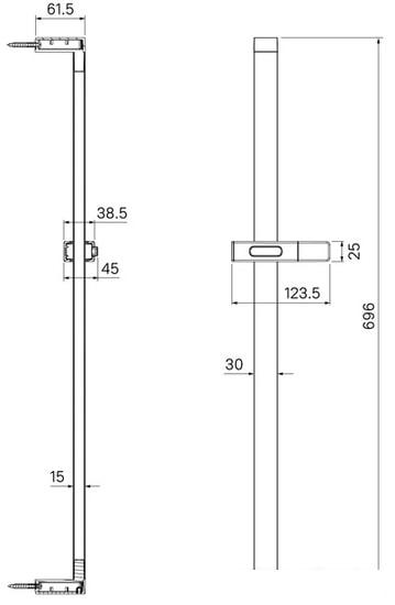 Душевая штанга IDDIS Slide SLI70BLi17