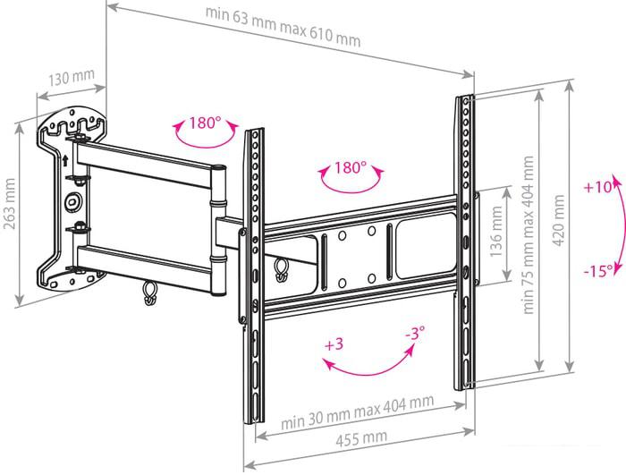 Кронштейн для телевизора Arm Media LCD-415