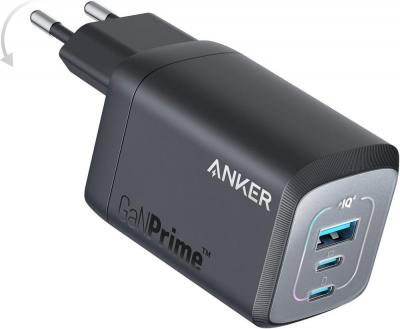 Сетевое зарядное Anker GaNPrime A2669 67W GaN Wall Charger (черный)