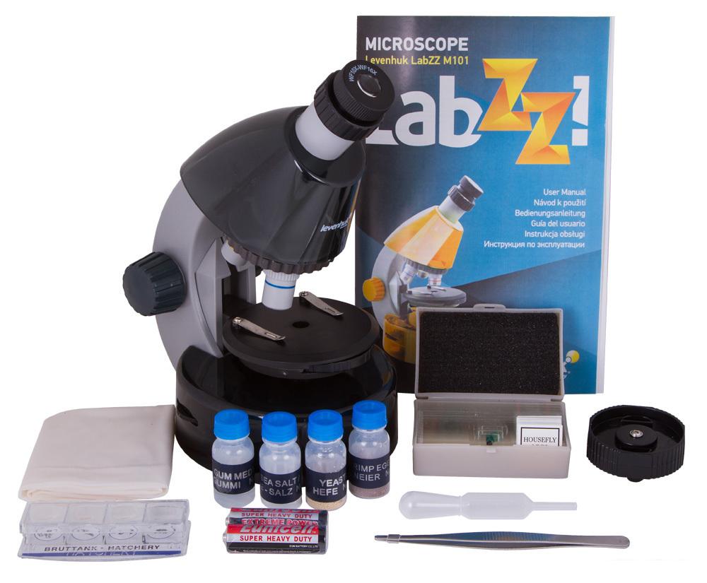 Детский микроскоп Levenhuk LabZZ M101 (лунный камень) 69032