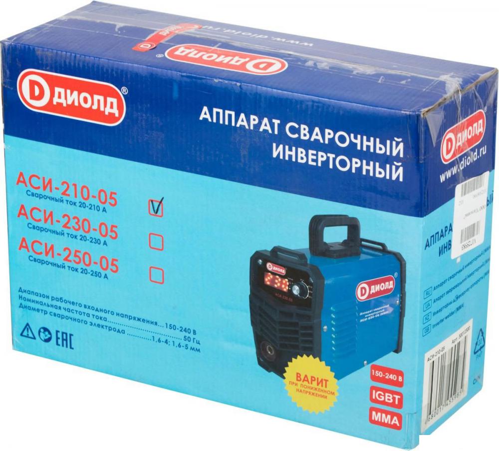 Сварочный инвертор ДИОЛД АСИ 210-05