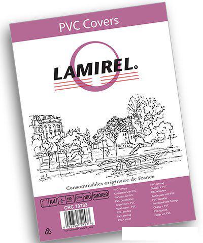 Пластиковая обложка для переплета Lamirel Transparent А4 150 мкм 100 шт LA-78783 (дымчатый)