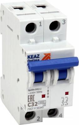 Выключатель автоматический КЭАЗ 2P C 50А 6кА OptiDin BM63-2C50-УХЛ3 260608