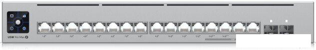 Управляемый коммутатор 3-го уровня Ubiquiti UniFi Switch Pro Max 16 PoE