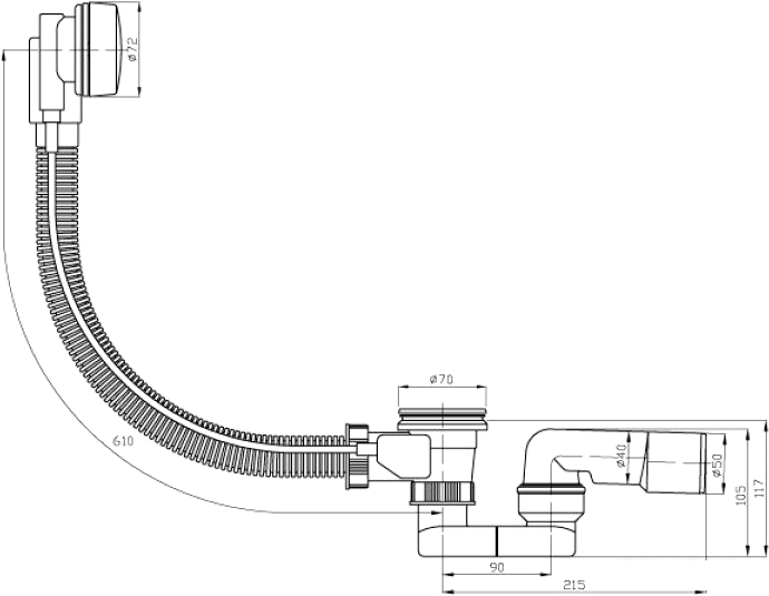 Сифон Plast Brno EVS0150