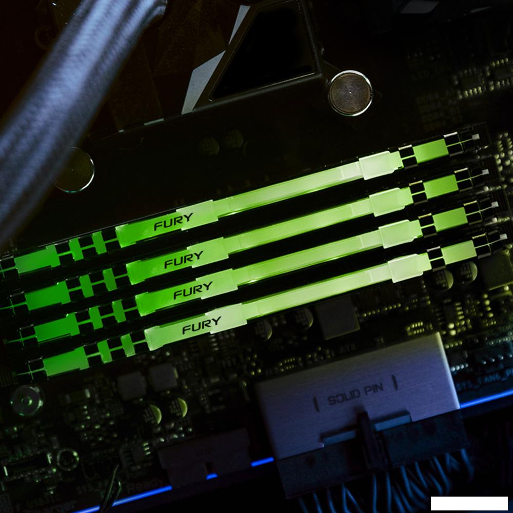 Оперативная память Kingston FURY Beast RGB 32ГБ DDR4 3200 МГц KF432C16BB2A/32