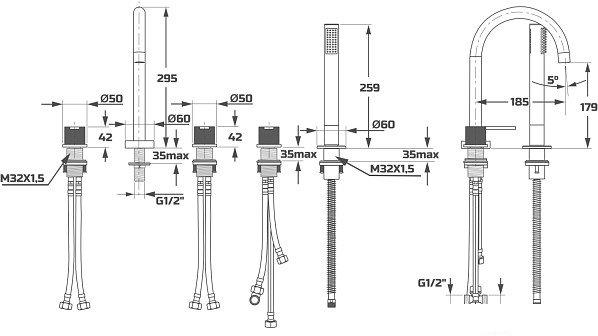 Смеситель Maxonor Pure Life PL1287-16