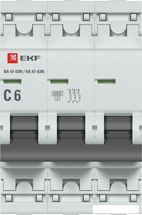 Выключатель автоматический EKF PROxima ВА 47-63N M636306C