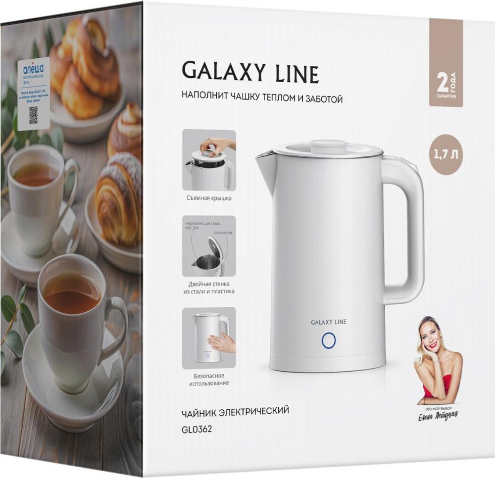 Электрический чайник Galaxy Line GL0362 (белый)