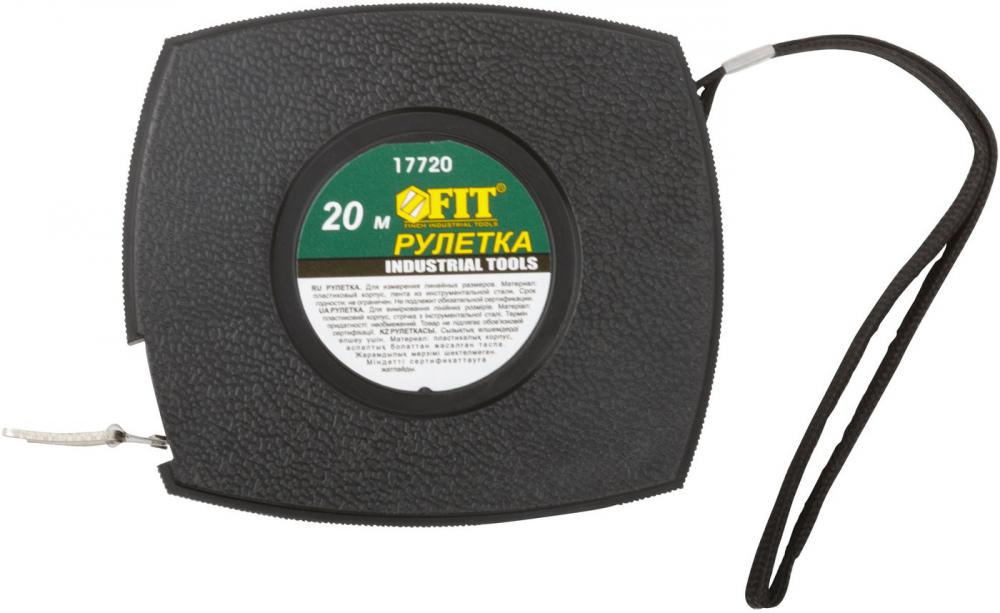 Рулетка FIT 20м 17720 (черный)