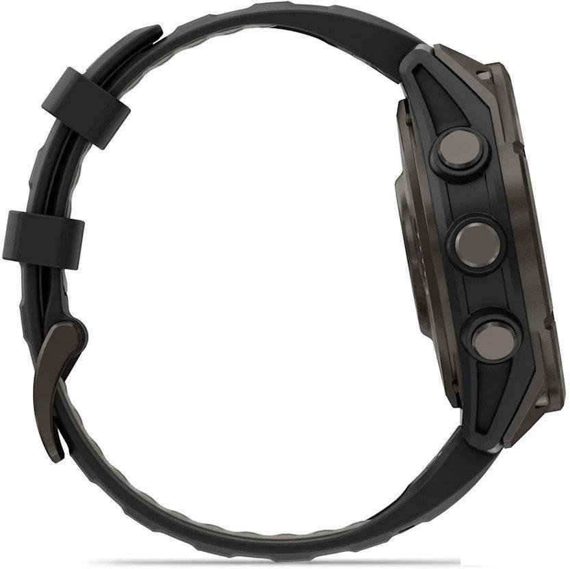 Умные часы Garmin Fenix 8 Pro 47 мм (серый, черный силиконовый ремешок)