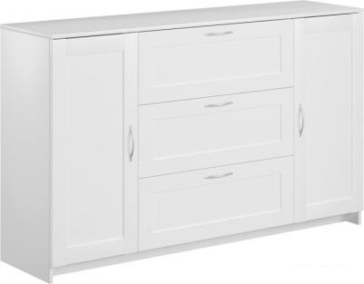 Комоды, тумбы Mio Tesoro Сириус 2 двери и 3 ящика 156x95 2.02.03.290.1 (белый)