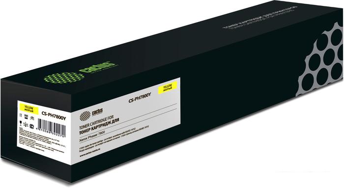 Картридж CACTUS CS-PH7800Y (аналог Xerox 106R01572)