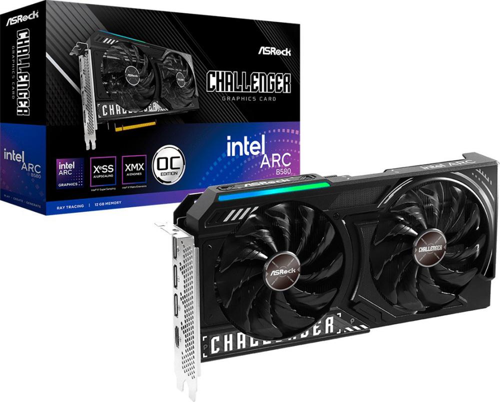 Видеокарта ASRock Intel Arc B580 Challenger 12GB OC B580 CL 12GO