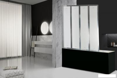 Стеклянная шторка для ванны Cerutti Spa Bouna 130x140
