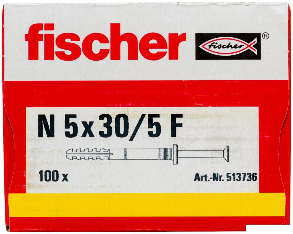 Дюбель-гвоздь Fischer N 5 x 30/5 F 513736 (100 шт)