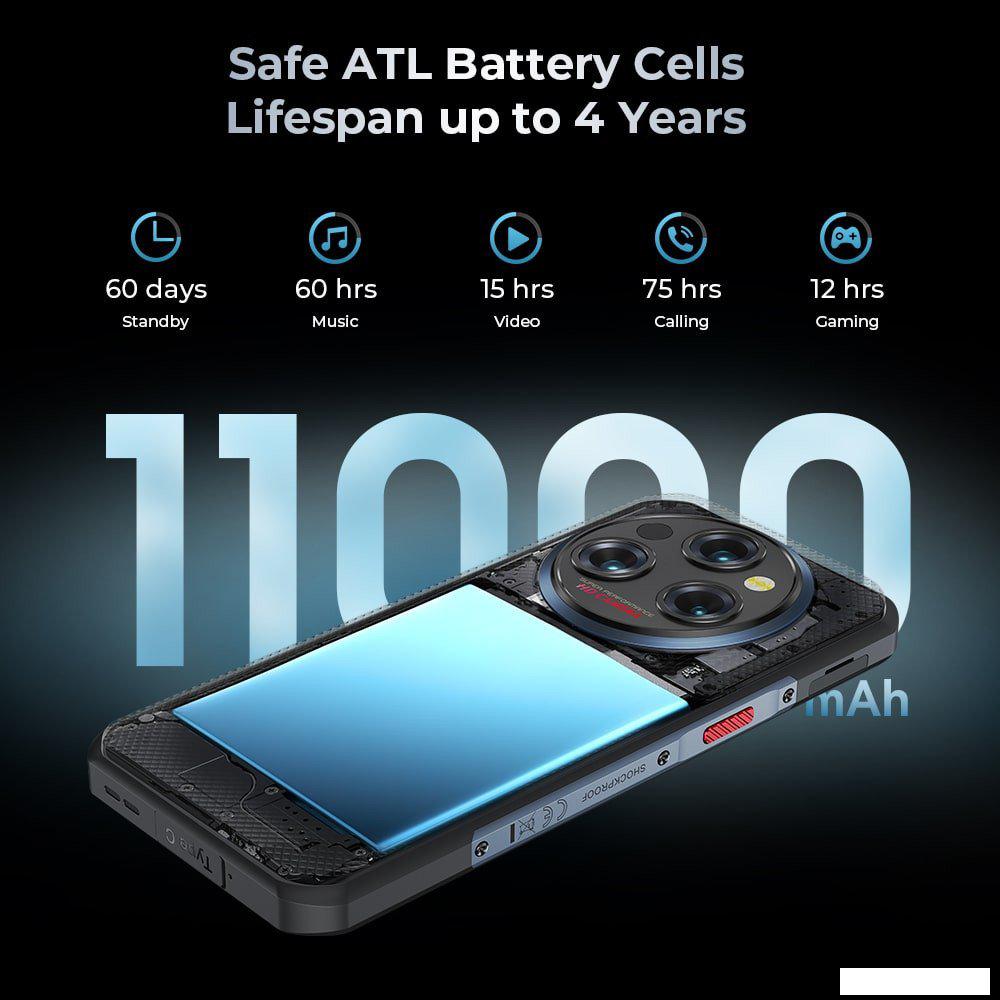 Телефон Oukitel WP35 8GB/256GB (серый)