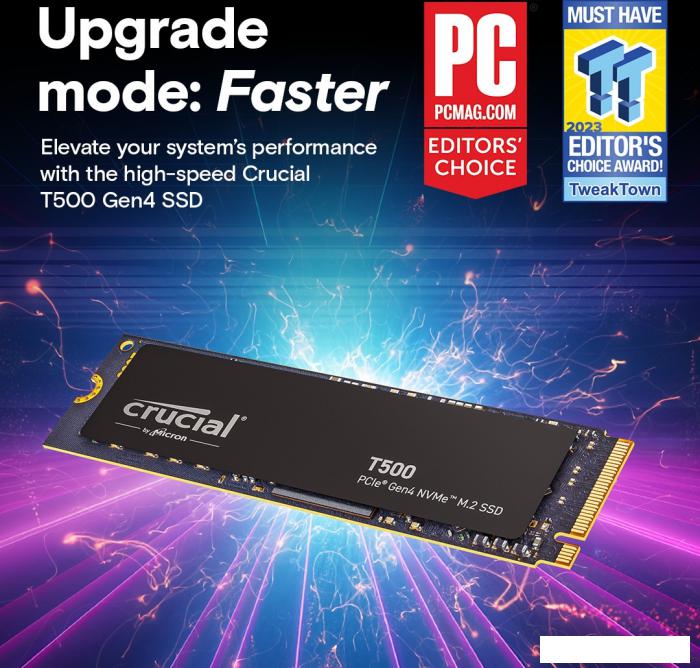 SSD Crucial T500 2TB CT2000T500SSD8