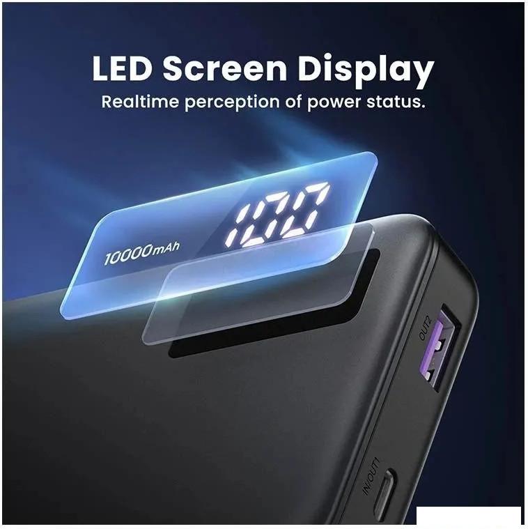 Внешний аккумулятор Ugreen PB311 10000mAh (черный)