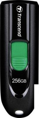 USB Flash Transcend JetFlash 790C 256GB (черный/зеленый)