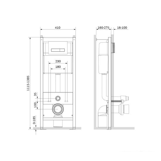 Инсталляция для унитаза AM.PM Start I012703.0201