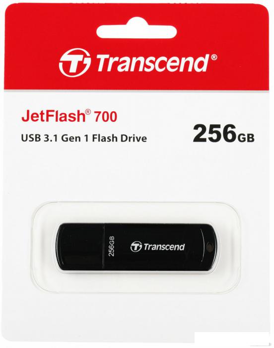 USB Flash Transcend JetFlash 700 512GB (черный)