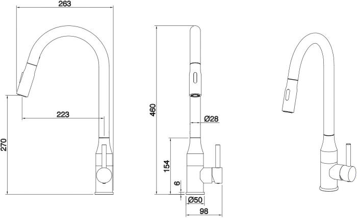 Смеситель Ekko E4713