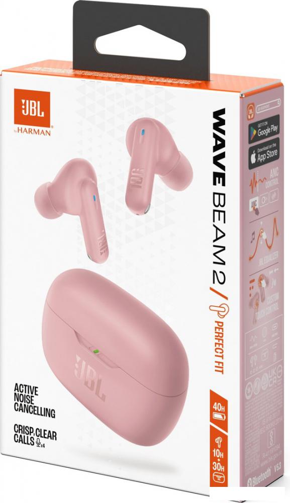 Наушники JBL Wave Beam 2 (розовый)