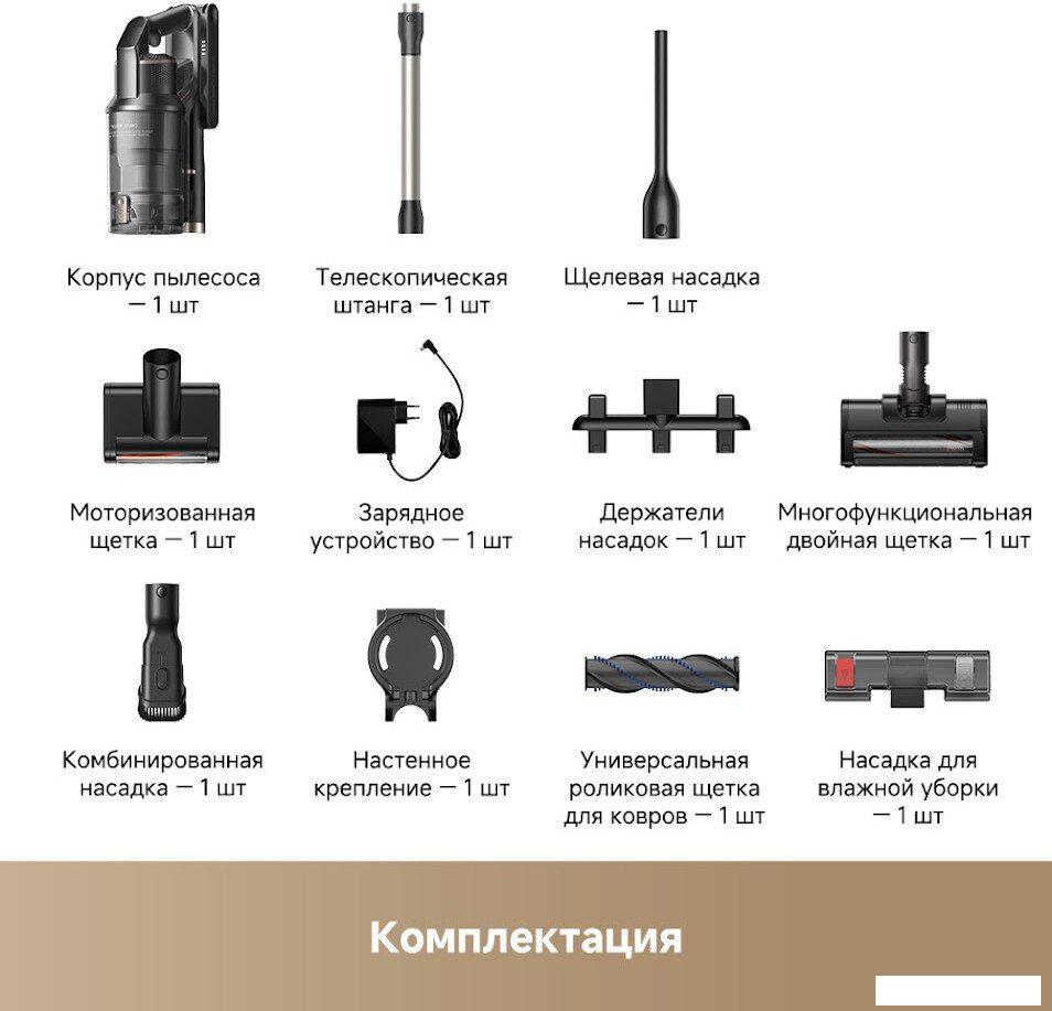 Пылесос Trouver Cordless Vacuum Cleaner G70 Detect V2515 (евровилка, черный)