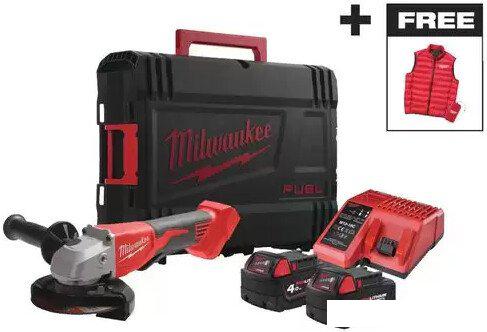 Угловая шлифмашина Milwaukee BLSAG125XPDMC-402X 4933499460 (с 2-мя АКБ, кейс)