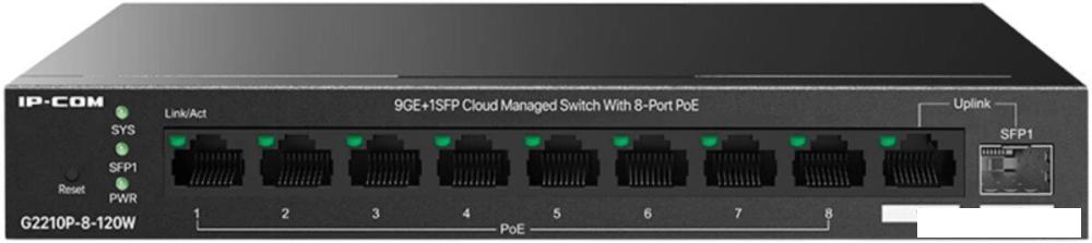 Настраиваемый коммутатор IP-COM G2210P-8-120W