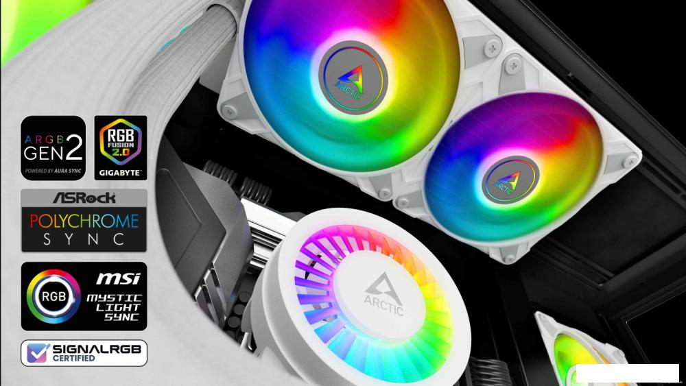 Жидкостное охлаждение для процессора Arctic Liquid Freezer III 240 A-RGB White ACFRE00150A