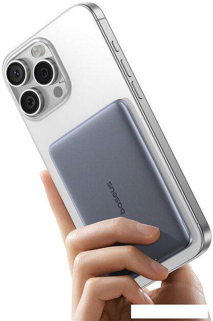 Внешний аккумулятор Baseus PicoGo AM41 Ultra-Slim Magnetic Power Bank 5000mAh (серый)
