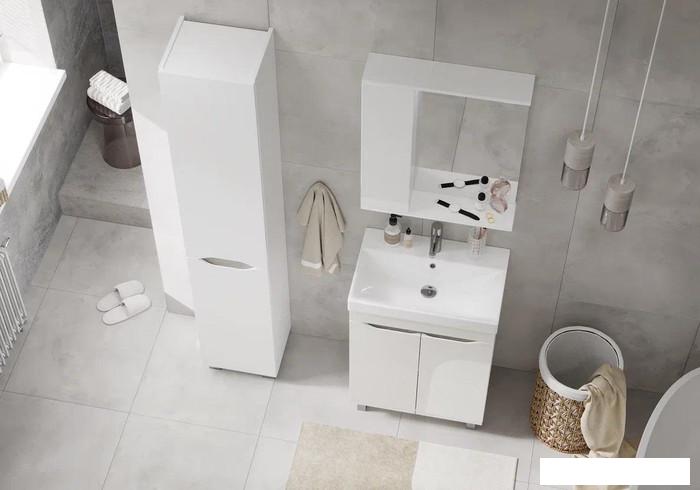 Volna Шкаф с зеркалом Lake 70 L (белый)