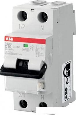 Дифференциальный автомат ABB DS201 C16 AC30 1P+N C 16A 30mA 6kA 2M 2CSR255080R1164