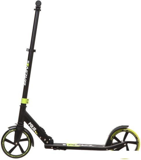 Двухколесный подростковый самокат Novatrack Polis 200 Pro'10 200.POLIS.LM21 (лимонный)