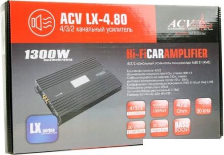 Автомобильные усилители ACV LX-4.80