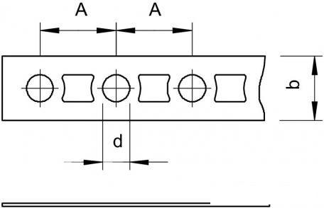 Лента перфорированная OBO Bettermann 17x0.75мм L=50м 1471213