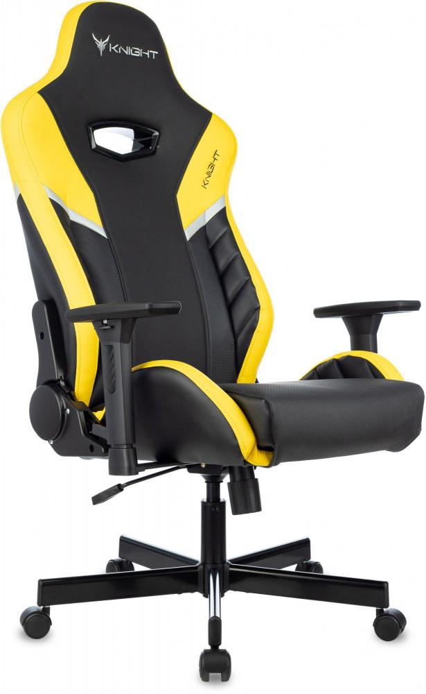 Игровое (геймерское) кресло Knight Thunder 5X (черный/желтый)