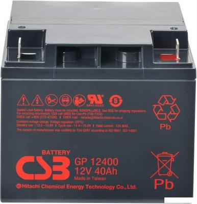 Аккумулятор для ИБП CSB Battery GP12400 (12В/40 А·ч)