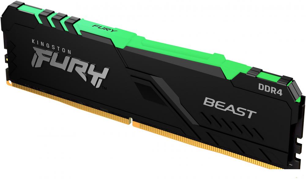 Оперативная память Kingston FURY Beast RGB 8ГБ DDR4 3200 МГц KF432C16BB2A/8