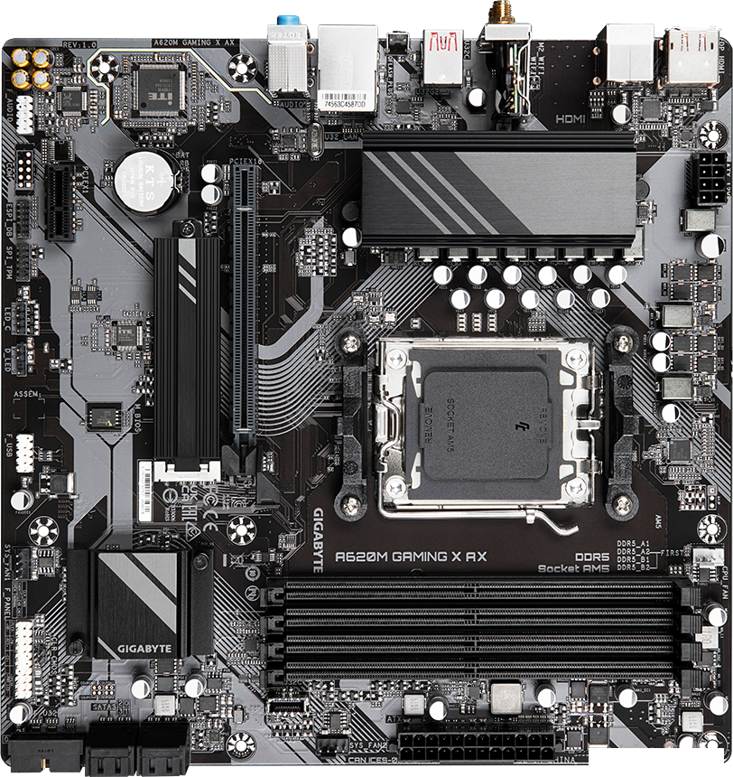 Материнская плата Gigabyte A620M Gaming X AX (rev. 1.0)