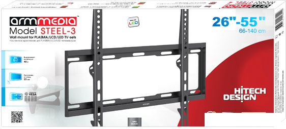 Кронштейн для телевизора Arm Media Steel-3