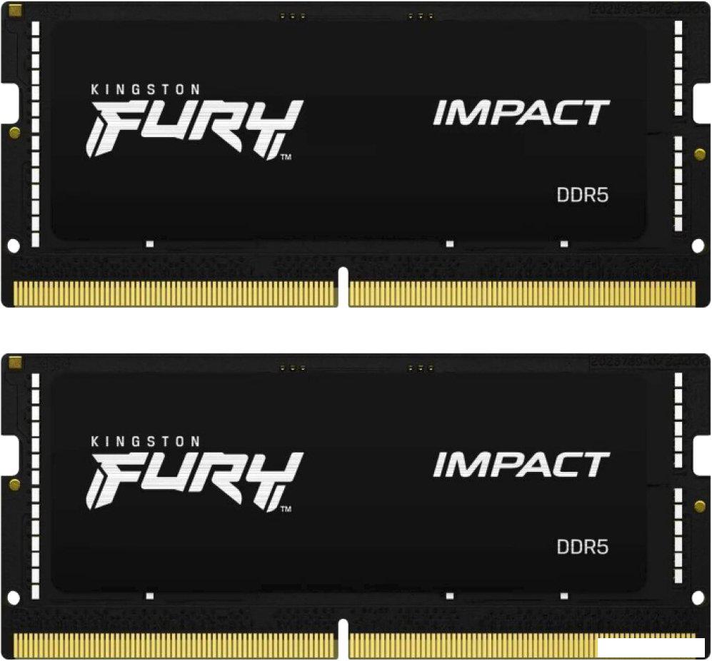 Оперативная память Kingston FURY Impact 2x32 ГБ DDR5 4800 МГц KF548S38IBK2-64