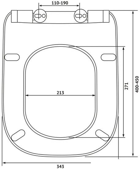 Сиденье для унитаза Berges Wasserhaus Gap Slim So 013003 (с микролифтом)